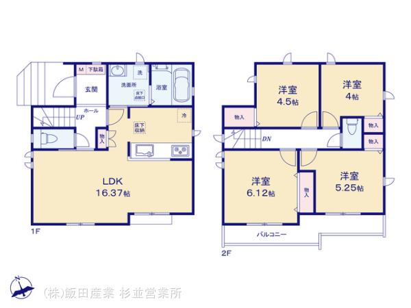ハートフルタウン三鷹市新川4丁目135番の見取り図