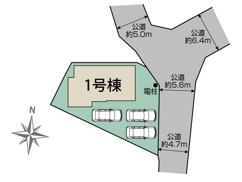 ブルーミングガーデン郡山市台新二丁目２期１棟の見取り図
