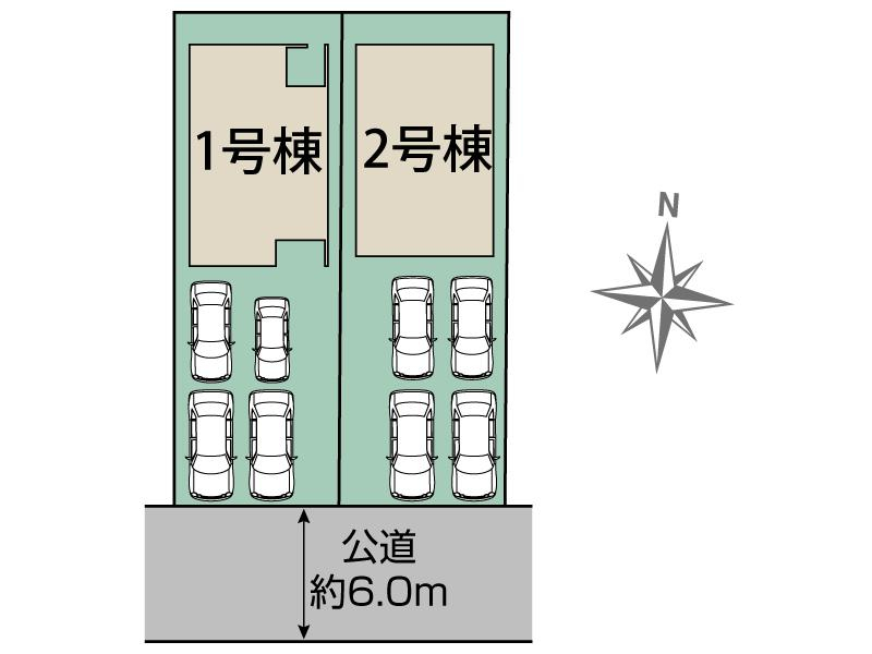 ブルーミングガーデン瀬戸市さつき台２丁目２期２棟の見取り図