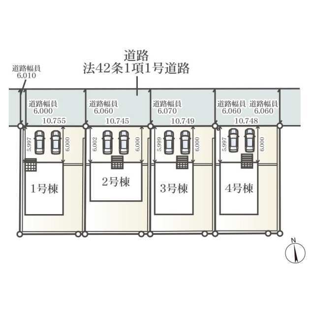 クレイドルガーデン亀山市羽若町 第1の見取り図