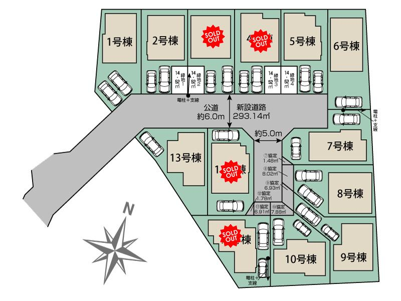 ブルーミングガーデン東久留米市下里５丁目１３棟の見取り図