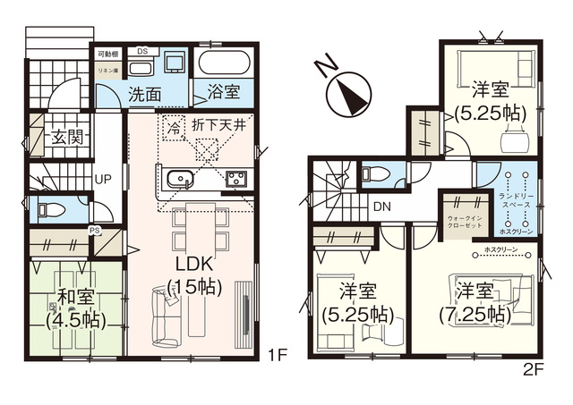 グラファーレ4372新発田市豊町３期３棟の見取り図