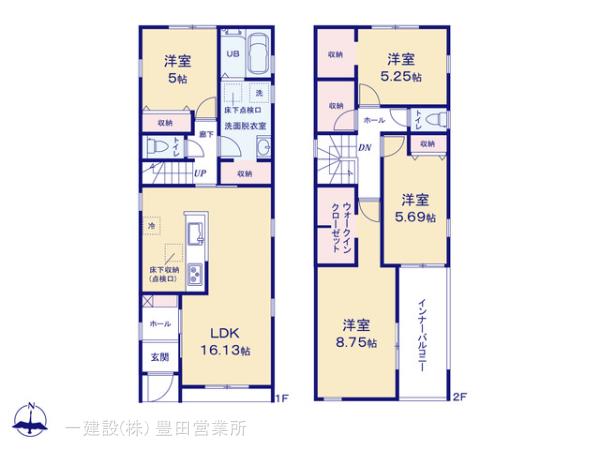 リーブルガーデン豊田市永覚新町の見取り図
