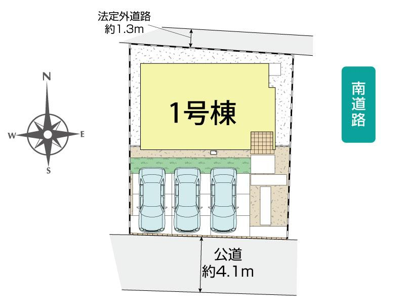 ブルーミングガーデン岡山市中区関４期１棟の見取り図