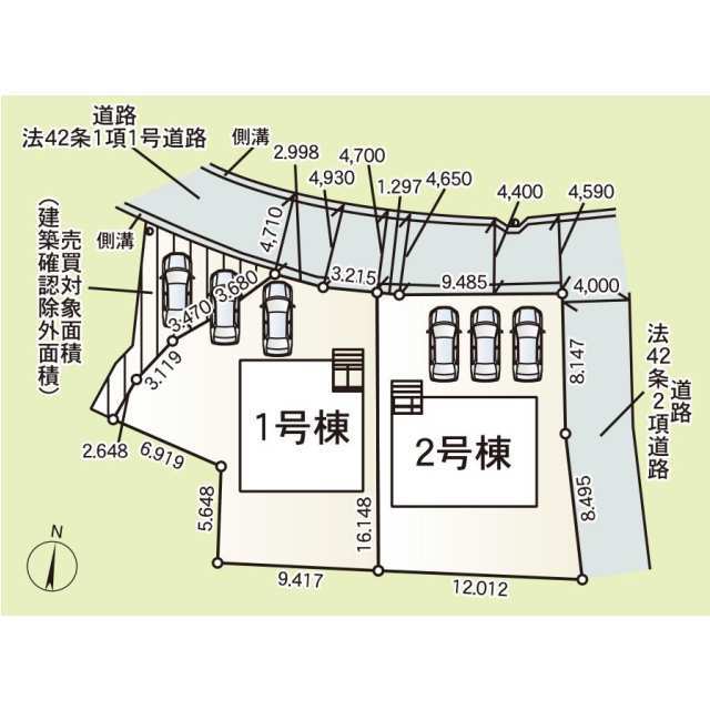 クレイドルガーデン一宮市祐久 第1の見取り図
