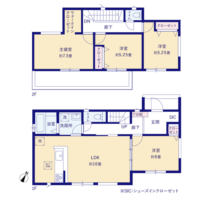 グラファーレ4353浜松市上島１棟の見取り図