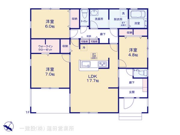リーブルガーデン久喜市菖蒲町第８の見取り図