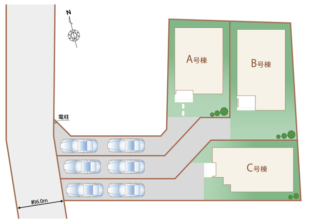 ハートフルタウン(立)東大和芋窪3期の見取り図