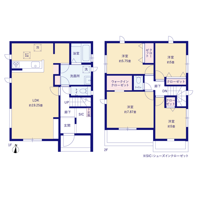 グラファーレ4247仙台市東勝山３棟の見取り図