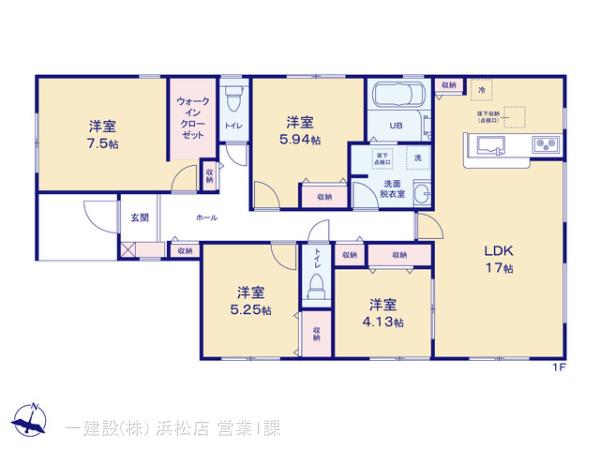 リーブルガーデン菊川加茂５期の見取り図