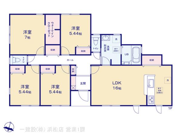 リーブルガーデン菊川加茂５期の見取り図