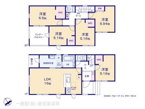 リーブルガーデン豊田市広田町の見取り図