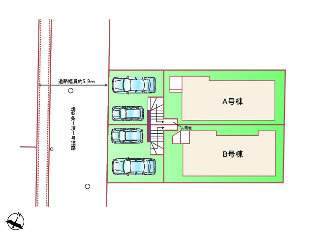 ハートフルタウン神戸垂水塩屋北町4丁目301番の見取り図