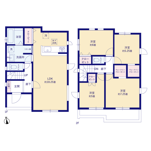 グラファーレ4308久喜市青葉５期２棟の見取り図