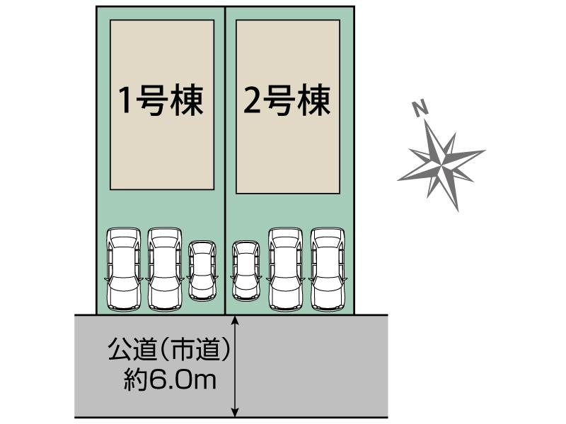 ブルーミングガーデン沖縄市泡瀬２丁目２棟の見取り図