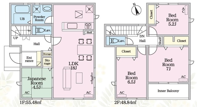 リナージュあま七宝町川部屋敷代　第１期の見取り図