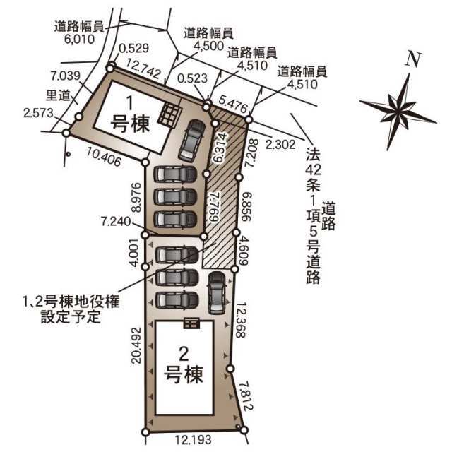 クレイドルガーデン大村市沖田町 第4の見取り図