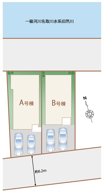 ハートフルタウン東大野田39番の見取り図