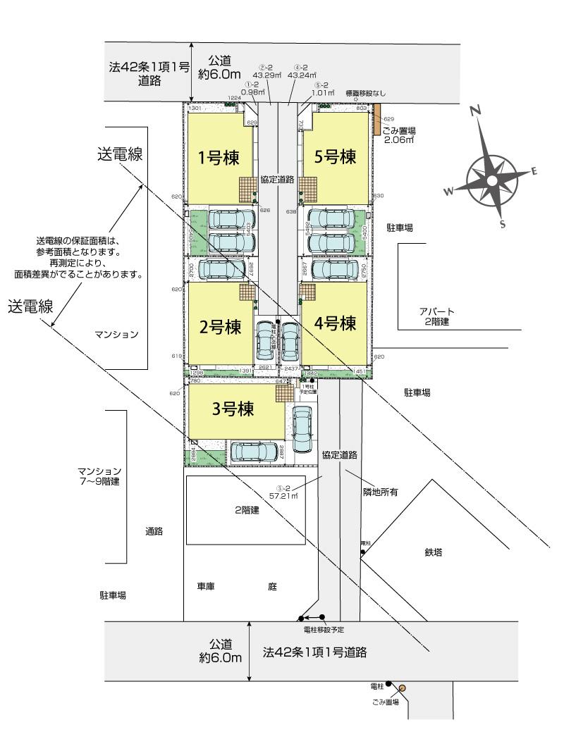 ブルーミングガーデン所沢市小手指町四丁目５棟の見取り図