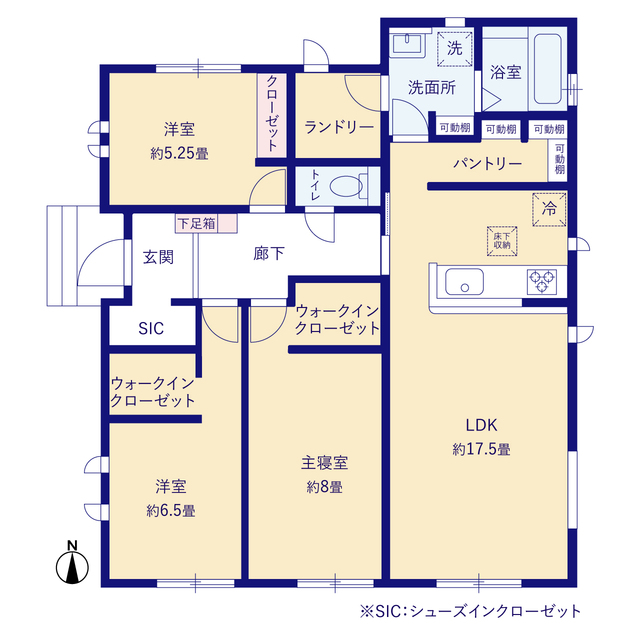 グラファーレ恩納村安富祖２棟の見取り図