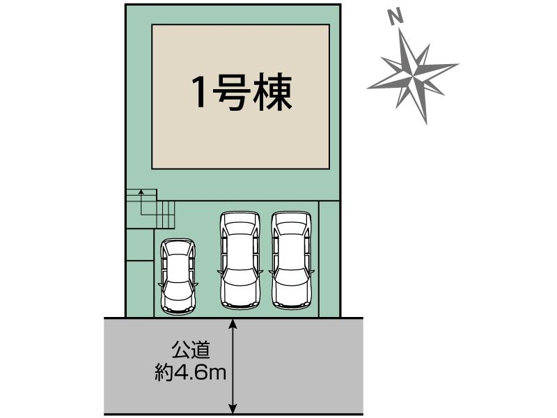 ブルーミングガーデン厚木市まつかげ台１棟の見取り図