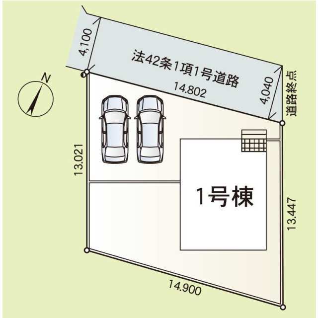 クレイドルガーデン牛久市さくら台 第10の見取り図