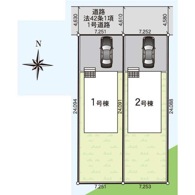 クレイドルガーデン茂原市東茂原 第2の見取り図
