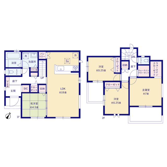 グラファーレ4360岡山市吉備津３期３棟の見取り図