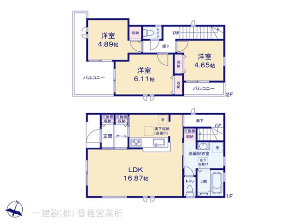 リーブルガーデン博多区麦野１丁目の見取り図