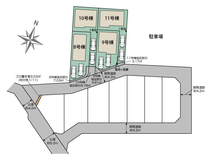 ブルーミングガーデン所沢市下安松１１棟の見取り図