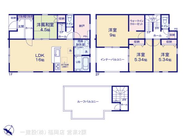 リーブルガーデン糸島市志摩サンセットロード第一の見取り図
