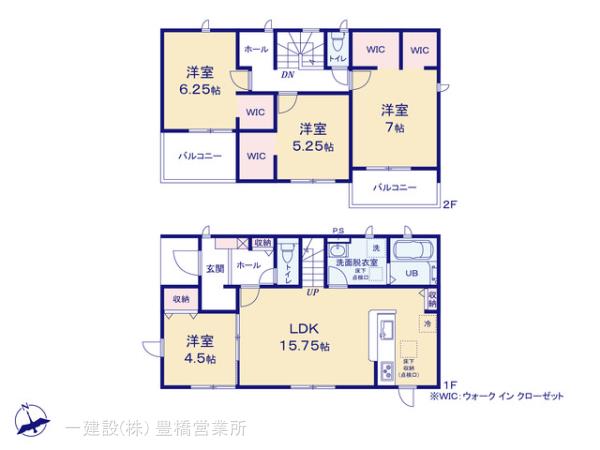 リーブルガーデン豊川市伊奈町出口５９期の見取り図