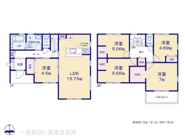 リーブルガーデン豊橋市高師町５９期の見取り図