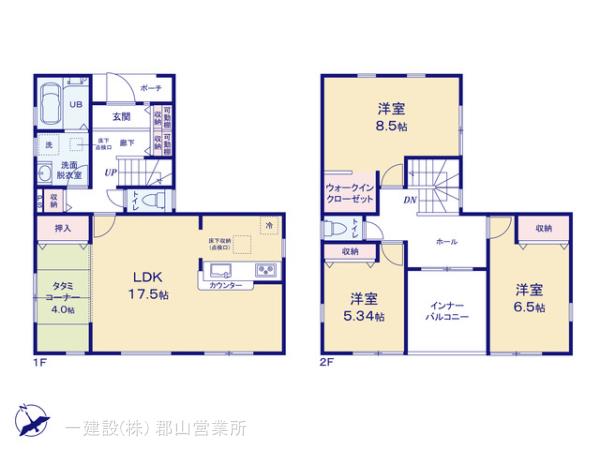 リーブルガーデン東部ニュータウンの見取り図