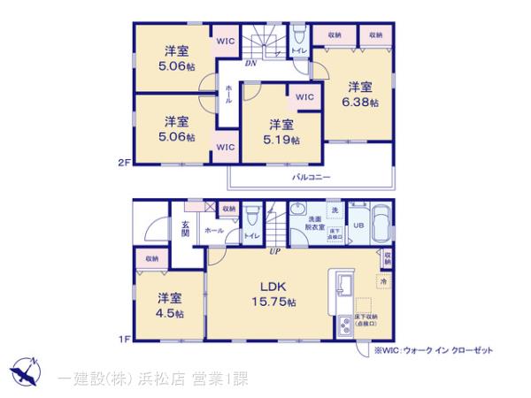 リーブルガーデン豊川市小坂井町５８期の見取り図