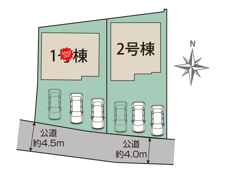 ブルーミングガーデン熊本市南区良町３丁目２棟の見取り図