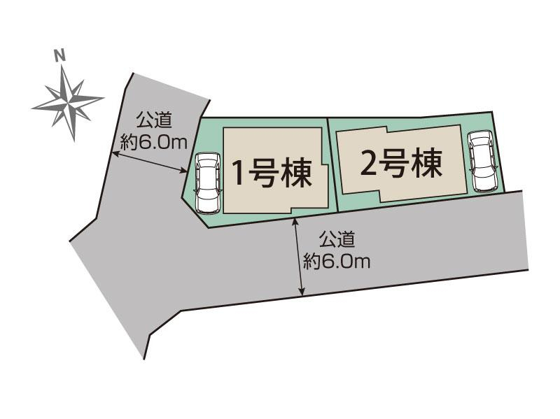 ブルーミングガーデン足立区花畑３丁目２棟の見取り図