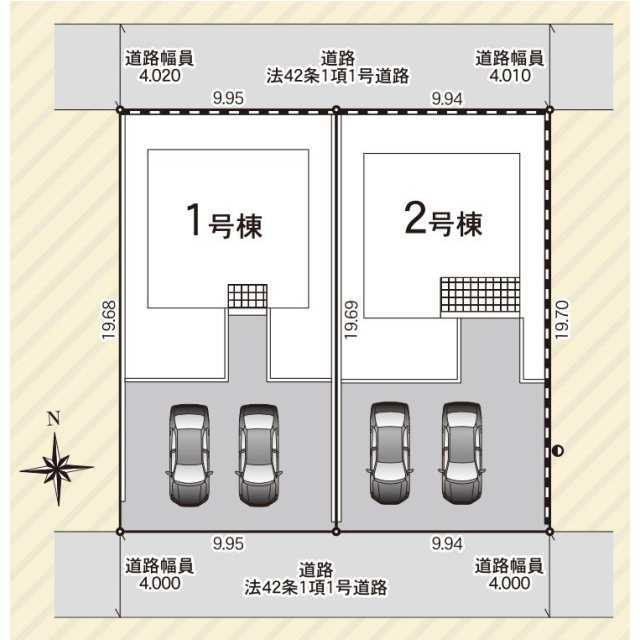 クレイドルガーデン幸手市西 第6の見取り図