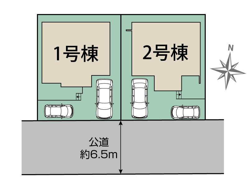ブルーミングガーデン横浜市保土ヶ谷区権太坂１丁目２棟の見取り図