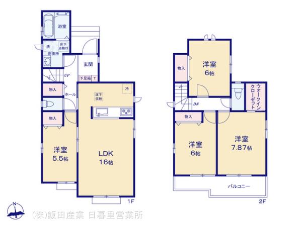 ハートフルタウン戸ヶ崎三丁目685番の見取り図
