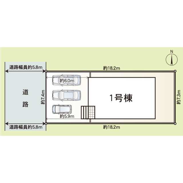 クレイドルガーデン福井市上北野 第2の見取り図
