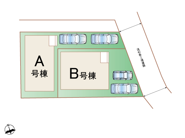ハートフルタウン福田町二丁目713番の見取り図