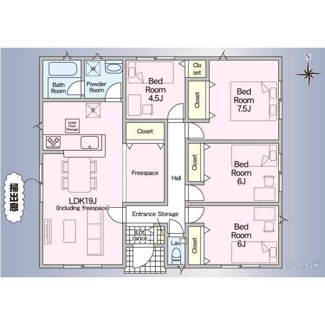 クレイドルガーデン福岡市西区上山門 第13の見取り図