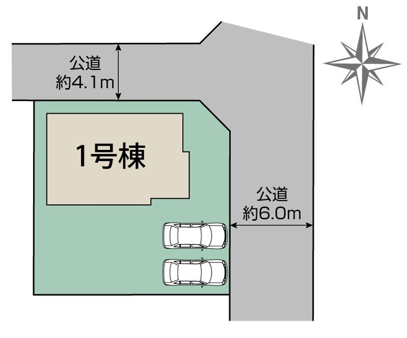 行田市持田4丁目1棟 区画図