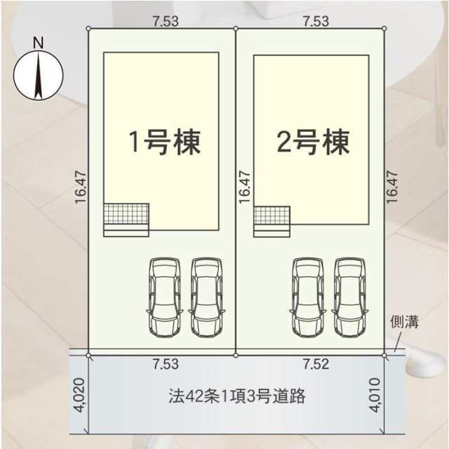 クレイドルガーデン白山市成町 第1の見取り図