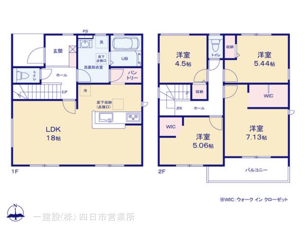 リーブルガーデン桑名市東正和台第４の見取り図