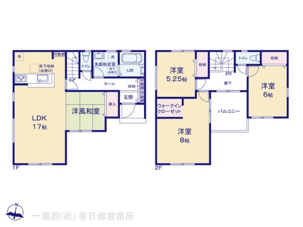 リーブルガーデン吉川市新栄の見取り図