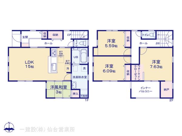 リーブルガーデン東中田４丁目第２の見取り図
