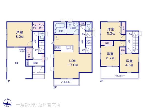 リーブルガーデン大袋第２の見取り図