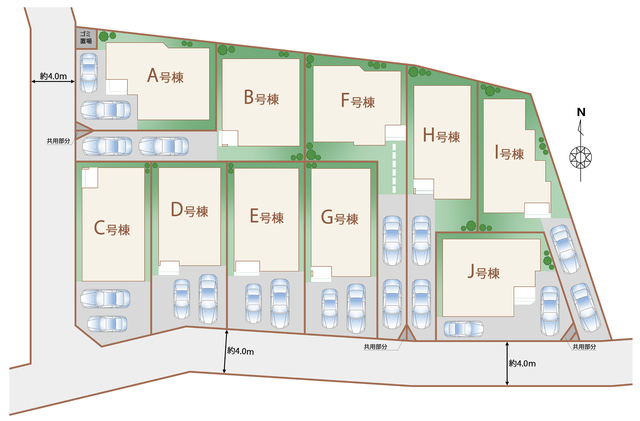 ハートフルタウンさいたま西区三橋第1期の見取り図